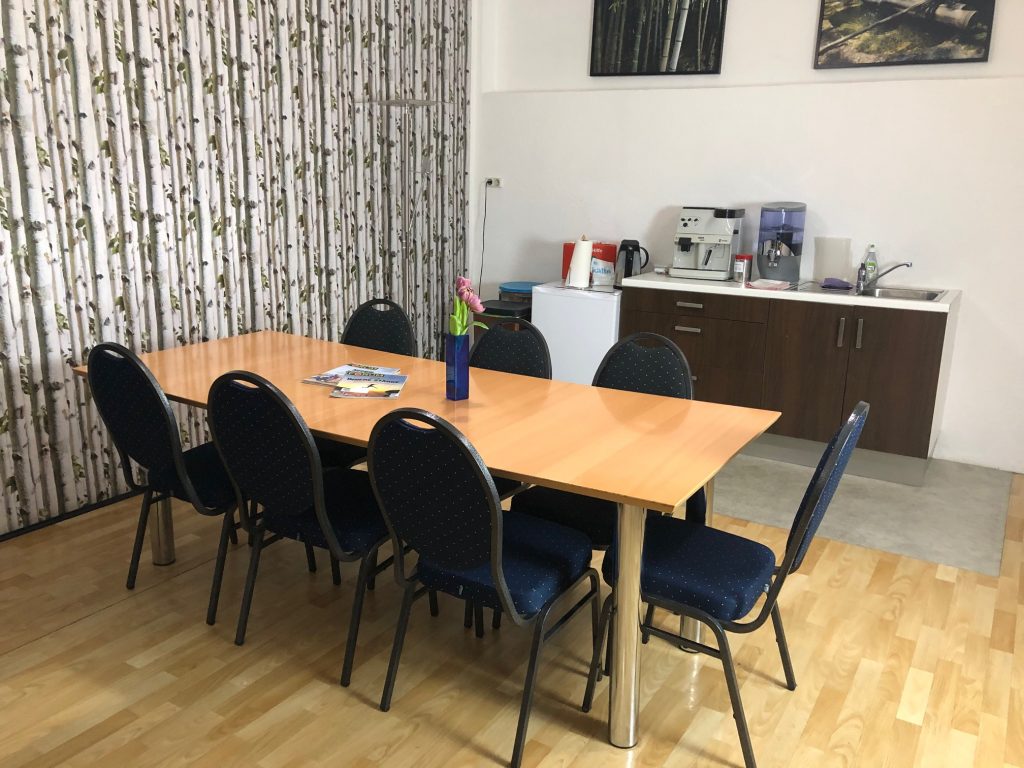 Der Aufenthaltsraum des Sakura Dojo