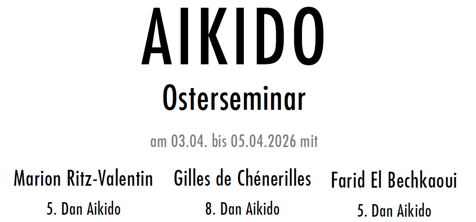 Aikido Osterseminar in Saarbrücken